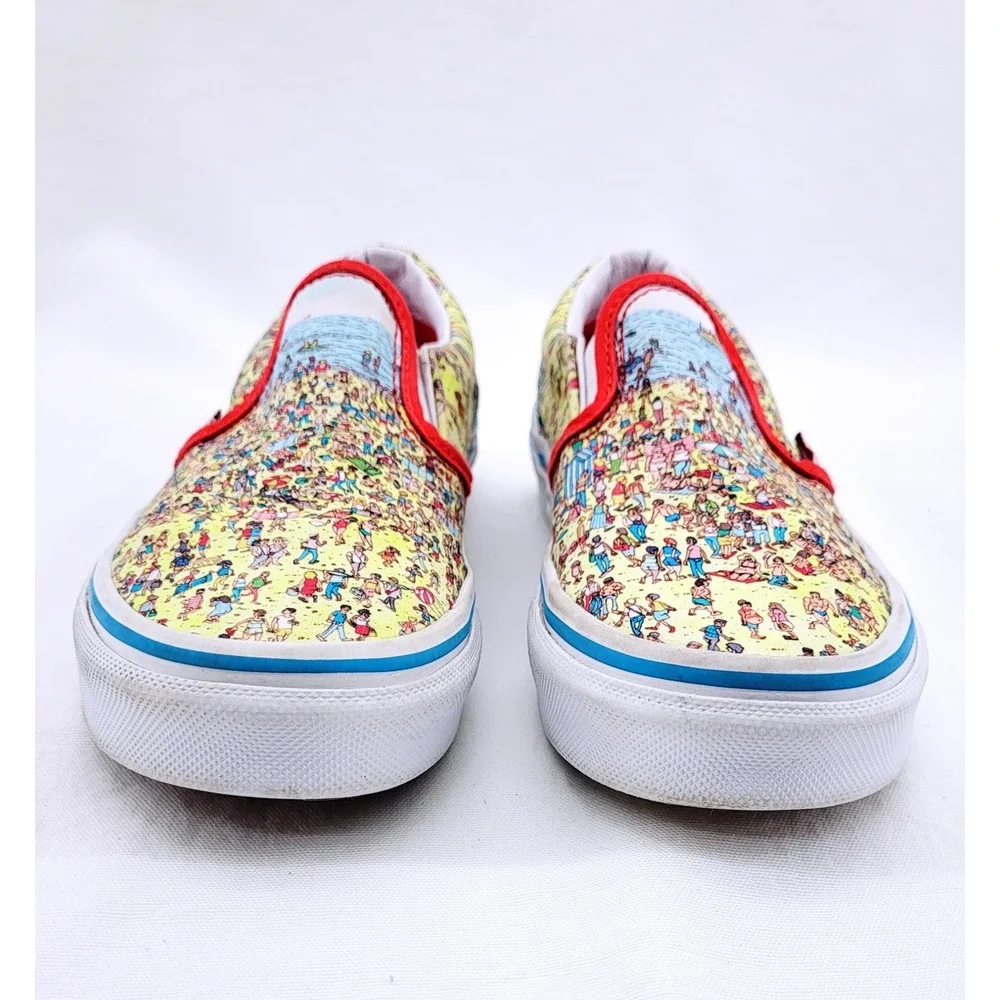 Vans Classic Slip-On Wheres Waldo Beach (Kids) - Size‎ 13
